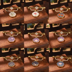 Socraigh jewelry bláthanna miotail