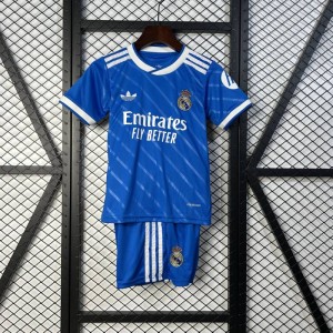 25/26 Kids Real Madrid Tríú Méid Away 16-28