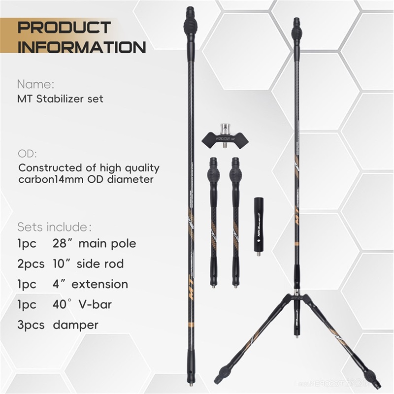 Boghdóireacht Nika 240128 MT OD14MM Cobhsaitheoirí Carbóin