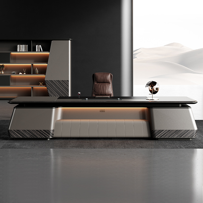 Samhail Painéal Só DBT006-Stíl Bainisteoir Deasc Feidhmiúcháin Aonair, Cathaoirleach\\Deasc Oifige Móra le Seat Cathaoirleach, Deasc Boss