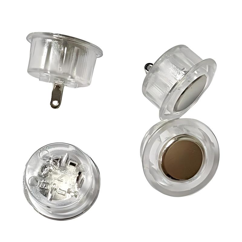 lasc tact (gan solas) 12mm cuasaithe do vardrúis agus cabinets; dteagmháil 5V-solas stiúir dimmable rialaithe le braiteoir tairiscint